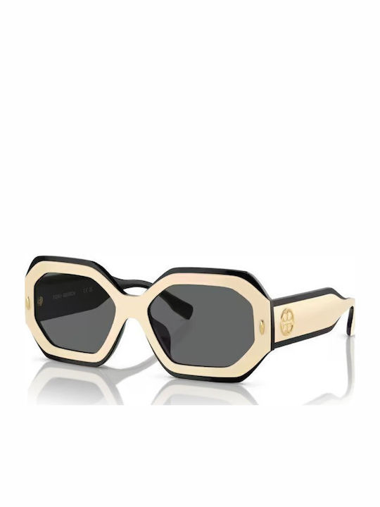 Tory Burch Γυαλιά Ηλίου Μπεζ με Κοκκάλινο Σκελετό Tory Burch Γυαλιά Ηλίου Μπεζ με Κοκκάλινο Σκελετό