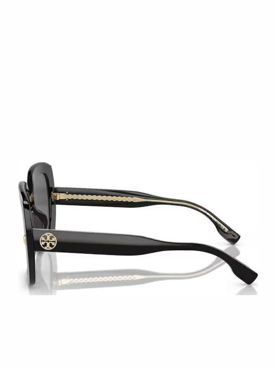Tory Burch Γυαλιά Ηλίου Μαύρα με Κοκκάλινο Σκελετό Tory Burch Γυαλιά Ηλίου Μαύρα με Κοκκάλινο Σκελετό