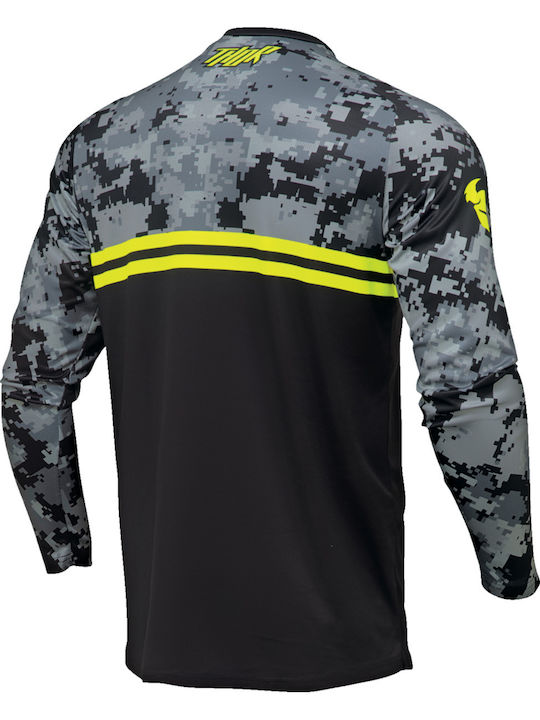 Thor Mx Youth Sector Digi Kids Jersey Motocross Black/Charcoal