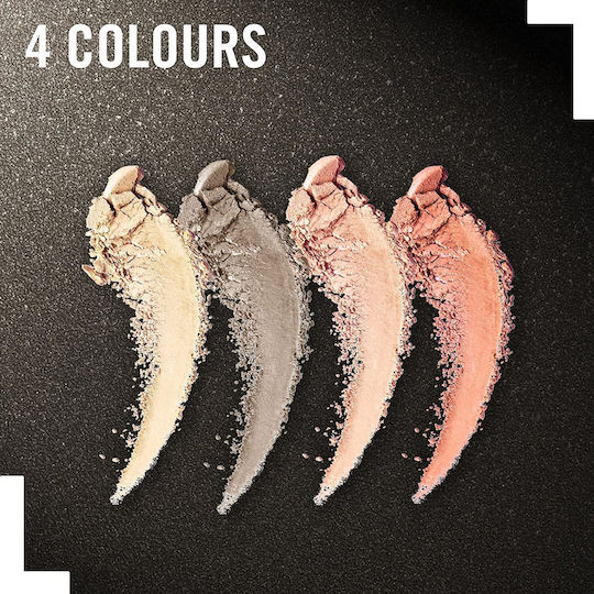 Rimmel Glam Eyes Quad Lidschatten Palette mit Gepressten Puder Augenlidfarben in Gepresster Form 4.2gr