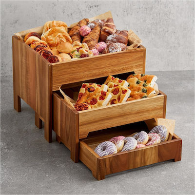 Leone Buffet Display Stand Wooden 43cm 1pcs