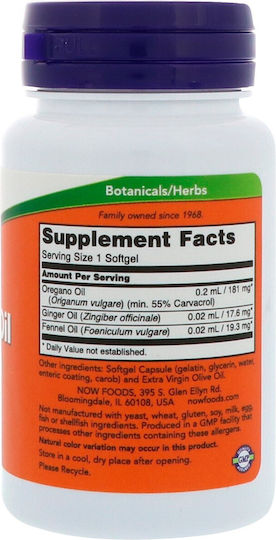 Now Foods Oregano Oil 90 софтджел