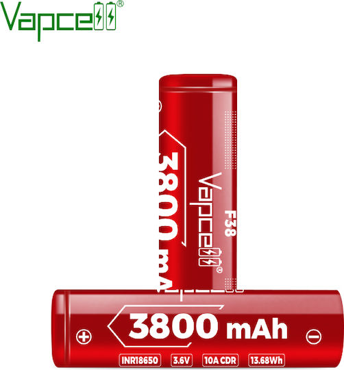 Vapcell F38 Rechargable Battery 18650 Li-ion 3800mAh 1pcs