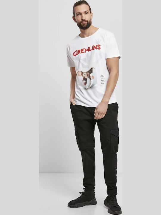 Merchcode Gremlins Poster T-shirt Λευκό Βαμβακερό