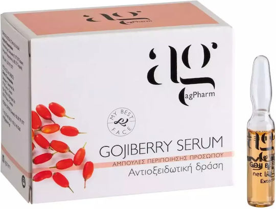 Ag Pharm Gojiberry Moisturizing Serum Face with Peptides & Hyaluronic Acid for Detoxification & Revitalization 2ml