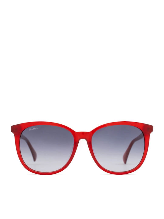 Max Mara Prism1 Unisex Sunglasses with Red Plastic Frame and Gray Gradient Lens MM 0022 66B