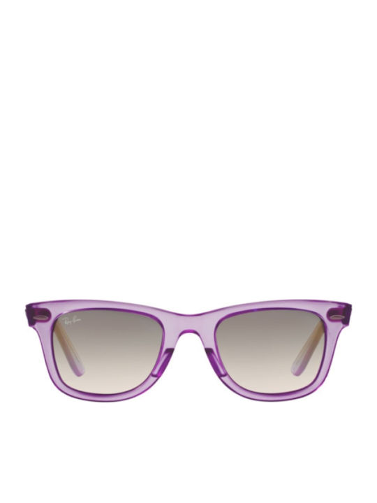 Ray Ban Wayfarer Sonnenbrillen Lila mit Kunststoff Gestell