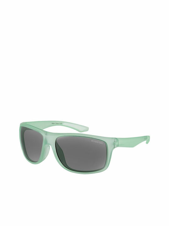 Bobster Luna Sunglasses with Gray Plastic Frame and Turquoise Mirror Lens BLUN102