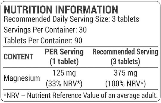 Dorian Yates Magnesium Organic με Βιταμίνη B6 90 ταμπλέτες