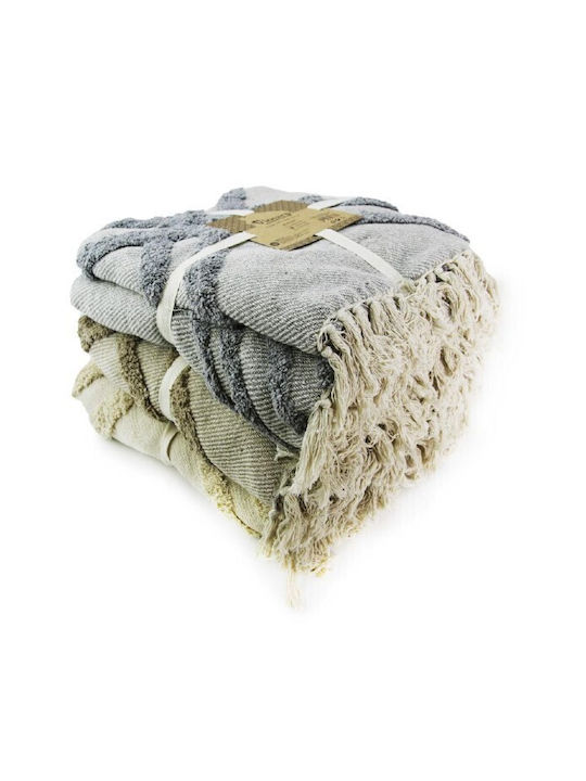 Viosarp Three-Seater Sofa Throw 170x270cm Gray