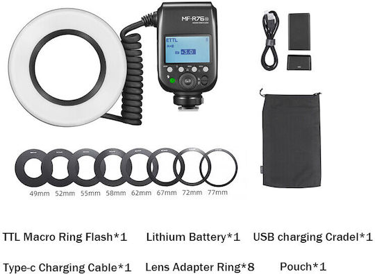 Godox Mf-r76s TTL Blitzkamera Makro-Ring für Sony, Canon Kameras