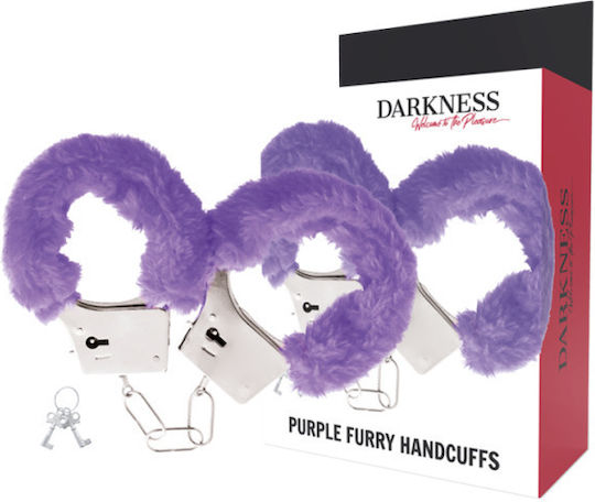 Darkness Pleasure Furry Handcuffs Handcuffs Purple