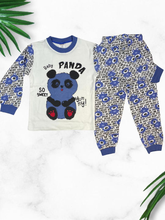 Supermini Kids Pyjamas Winter Cotton Blue