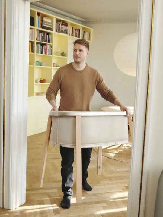 Stokke Λίκνο Snoozi με Στρώμα και Ρόδες Sandy Beige
