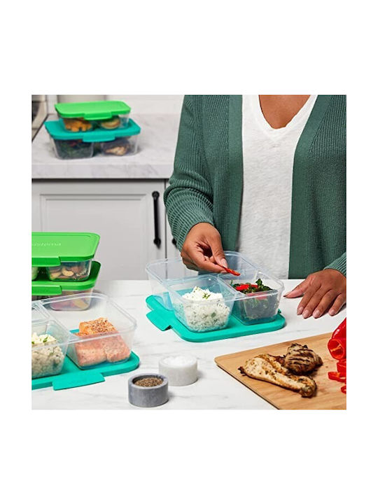 Sistema Plastic Lunch Box Transparent 24x22.4cm 5pcs