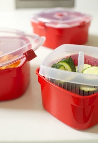 Sistema Lunchbox Kunststoff Red Geeignet für die Mikrowelle 1400ml 1Stück