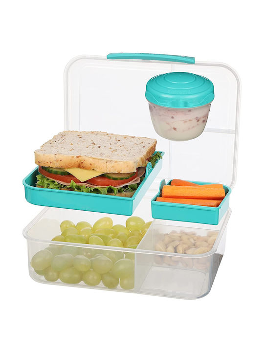 Sistema Bento Lunch Box Plastic Μέντα 1650ml 1pcs