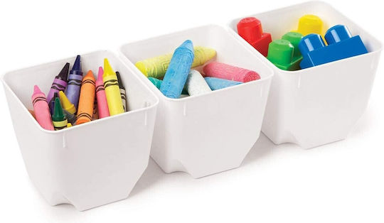 Sistema Set Cutii De Prânz Din Plastic Alb 13.49x12.5cm 3 Bucăți