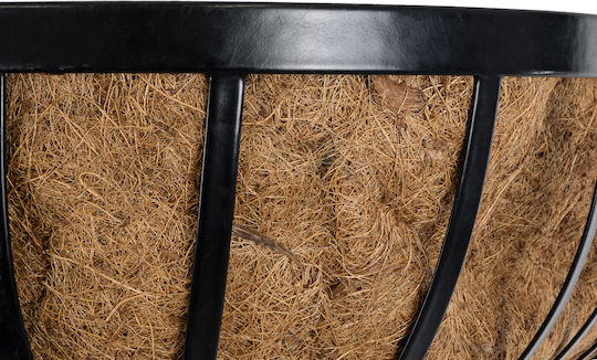 GloboStar Salamina Planter Metal Brown with Stand 76x19x18cm.