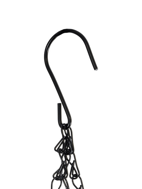 GloboStar Suspendat Ghiveci Metalic Maro 30x30x15εκ.