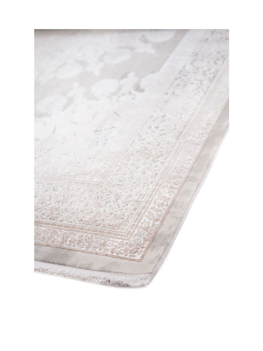 Royal Carpet Bamboo Silk 8098a Χαλί Ορθογώνιο Μεταξένιο L.GREY D.BEIGE