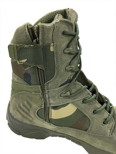 Ustyle Militärische Stiefel aus Mesh Khaki Y-28