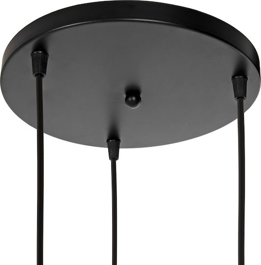 HomeMarkt Black Ceiling Light with E27 Socket 23x23x122cm