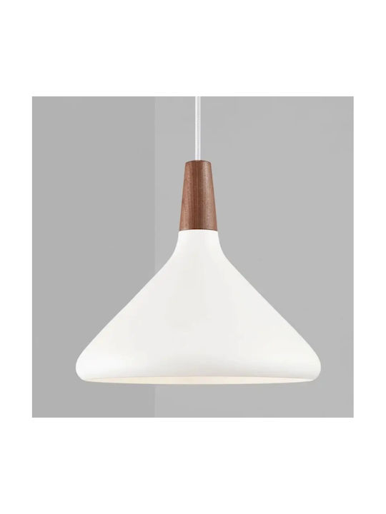 Nordlux Nori Pendant Light Single-Light Bell for Socket E27 White