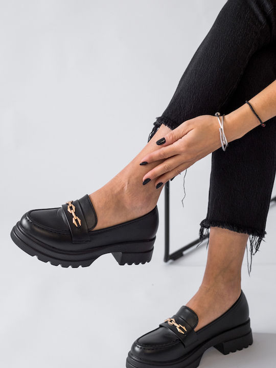 Γυναικεία Loafers σε Μαύρο Χρώμα 330.-L