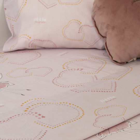 Naf Naf Pink Fitted Baby Sheets 120x170cm Naf Naf Pink Fitted Baby Sheets 120x170cm