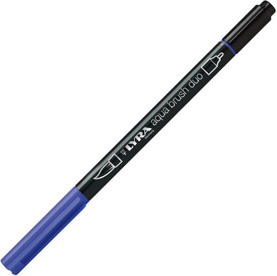 Lyra Aqua Brush Duo Marker de Proiectare 4mm Albastru