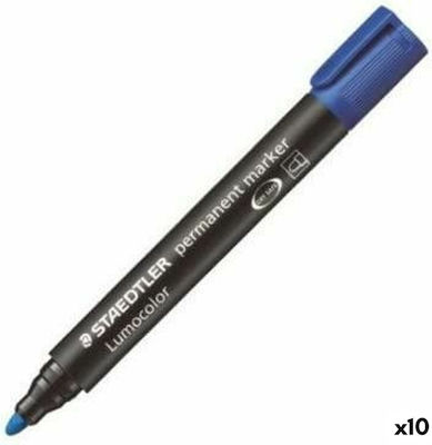 Staedtler Lumocolor 352 Permanent Markers 2mm Blue 10pcs