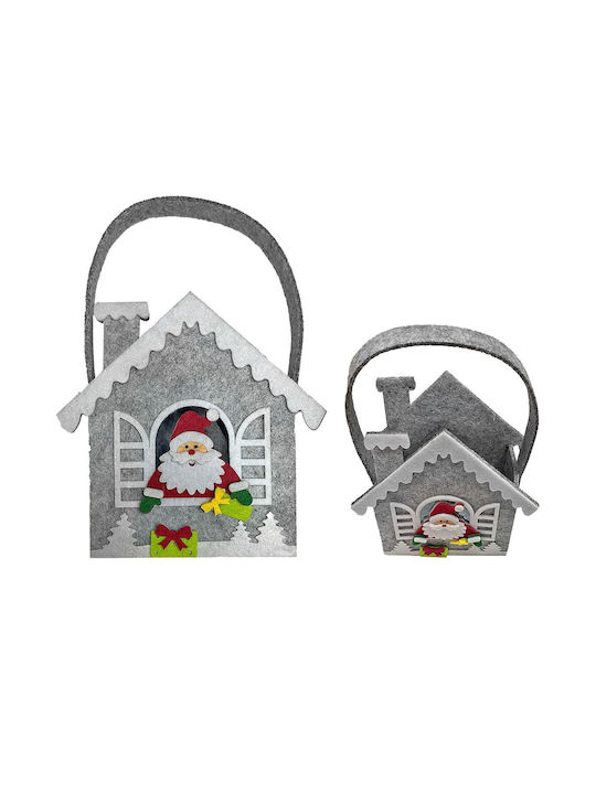 XMASfest Коледна Фигура Кошница Зелено 15x15x6см.