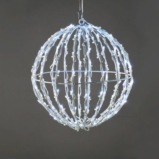Aca Christmas Metal Rope Light in Shape Ball White 41x40x40cm