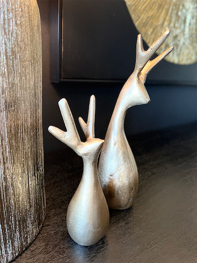 InTheBox Weihnachtliche Figur Hirsche Gold Länge 7cm 2Stück