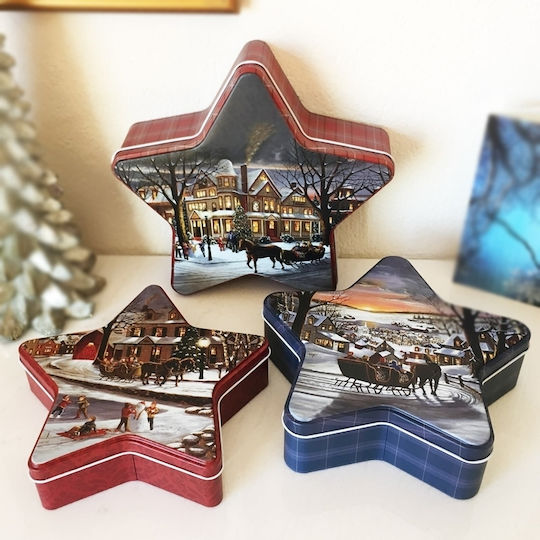 SP Souliotis Christmas Metal Figure Box