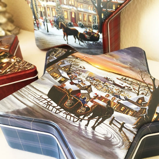 SP Souliotis Christmas Metal Figure Box