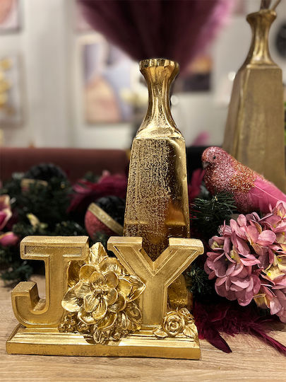 InTheBox Christmas Plastic Figure inscription Gold Length 20.5cm