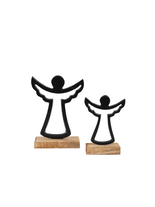 InTheBox Коледна Фигура Angel Черно Височина 18см. Adorn