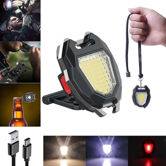 Rechargeable Keychain Flashlight LED with Maximum Brightness 500lm W5144