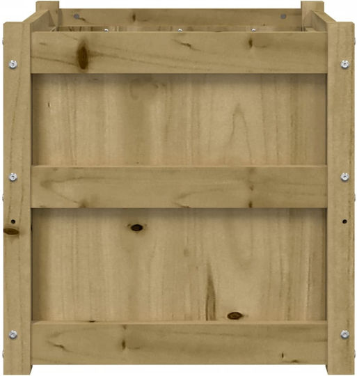 vidaXL Planter Box Wooden Impregnator. Pine wood 50x50x50cm.