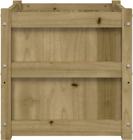 vidaXL Planter Box Wooden Impregnator. Pine wood 50x50x50cm.