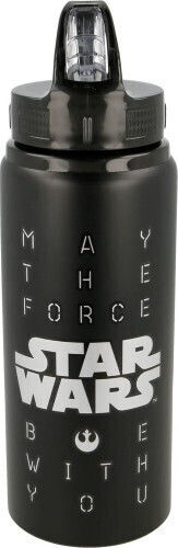 Stor Sport Παιδικό Σετ Παγούρι από Αλουμίνιο Star Wars Μαύρο 710ml