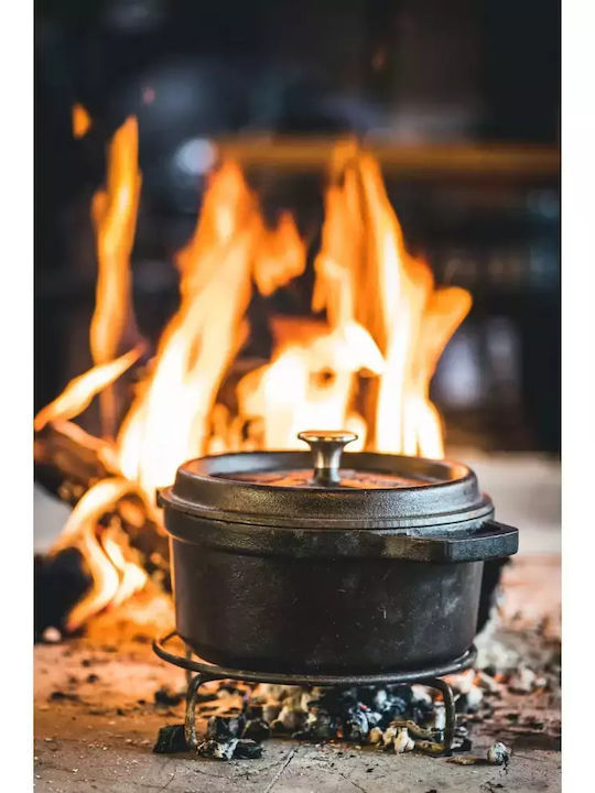 The Windmill Dutch Oven Round Cast Iron 23.5x21cm 1pcs