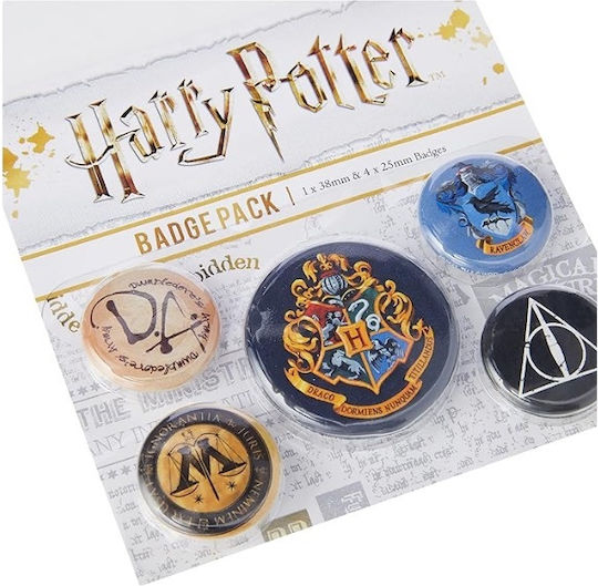 Pyramid International Harry Potter: Hogwarts Σετ Κονκάρδες 5τμχ