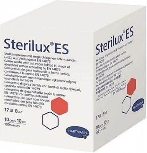 Hartmann Sterilux ES Non-Sterile Gauzes 17 Threads 8ply 10x10cm 418804 100pcs