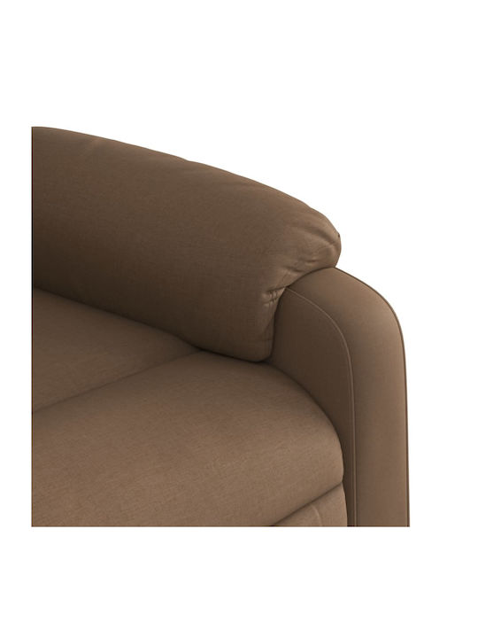 Fotoliu Relax Masaj cu Puf Maro 74x86.5x93.5cm