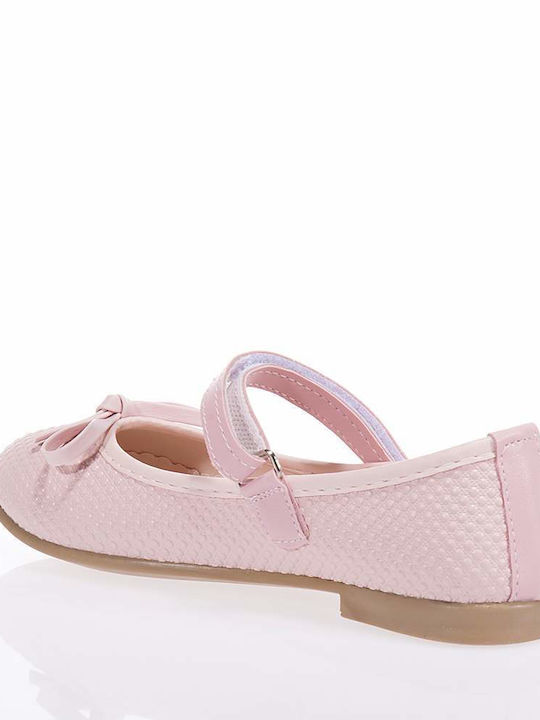 minican Kids Ballerinas with Hoop & Loop Closure Pink