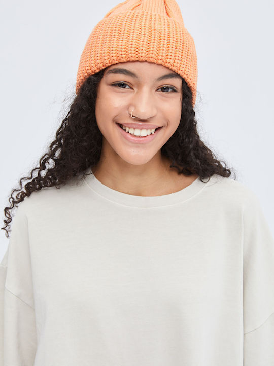 Aristoteli Bitsiani Beanie Unisex Beanie Knitted in Orange color