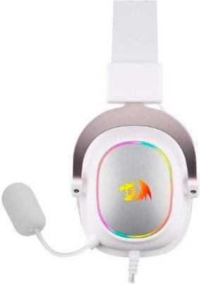 Redragon H510 Zeus-X RGB Over Ear Gaming Headset με σύνδεση USB Λευκό
